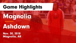 Magnolia  vs Ashdown  Game Highlights - Nov. 30, 2018