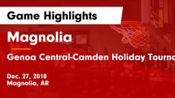 Magnolia  vs Genoa Central-Camden Holiday Tournament Game Highlights - Dec. 27, 2018