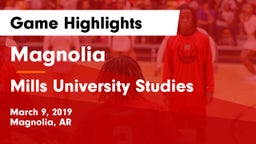 Magnolia  vs Mills University Studies  Game Highlights - March 9, 2019