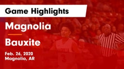 Magnolia  vs Bauxite  Game Highlights - Feb. 26, 2020