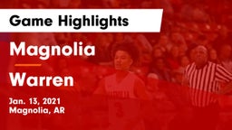 Magnolia  vs Warren  Game Highlights - Jan. 13, 2021