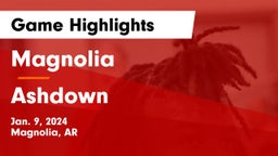Magnolia  vs Ashdown  Game Highlights - Jan. 9, 2024