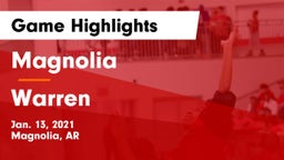 Magnolia  vs Warren  Game Highlights - Jan. 13, 2021