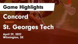 Concord  vs St. Georges Tech  Game Highlights - April 29, 2022