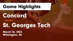 Concord  vs St. Georges Tech  Game Highlights - March 26, 2024