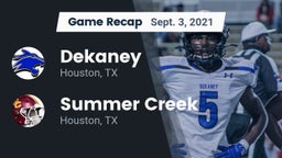 Recap: Dekaney  vs. Summer Creek  2021