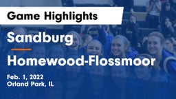Sandburg  vs Homewood-Flossmoor  Game Highlights - Feb. 1, 2022