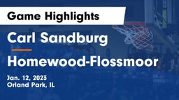 Carl Sandburg  vs Homewood-Flossmoor  Game Highlights - Jan. 12, 2023
