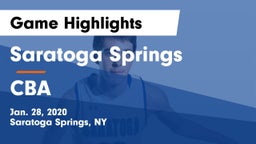 Saratoga Springs  vs CBA Game Highlights - Jan. 28, 2020