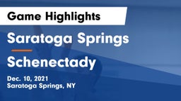 Saratoga Springs  vs Schenectady  Game Highlights - Dec. 10, 2021