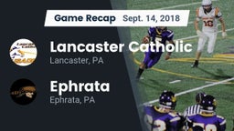 Recap: Lancaster Catholic  vs. Ephrata  2018