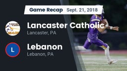 Recap: Lancaster Catholic  vs. Lebanon  2018