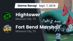 Recap: Hightower  vs. Fort Bend Marshall  2018