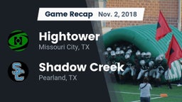 Recap: Hightower  vs. Shadow Creek  2018