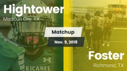 Matchup: Hightower High vs. Foster  2018