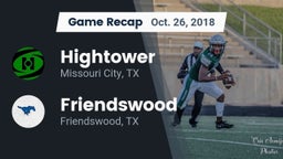 Recap: Hightower  vs. Friendswood  2018