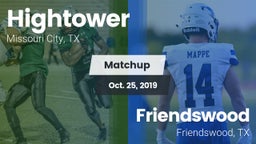 Matchup: Hightower High vs. Friendswood  2019