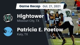 Recap: Hightower  vs. Patricia E. Paetow  2021