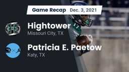 Recap: Hightower  vs. Patricia E. Paetow  2021