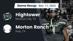 Recap: Hightower  vs. Morton Ranch  2022