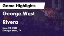 George West  vs Rivera  Game Highlights - Nov. 20, 2023