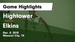 Hightower  vs Elkins  Game Highlights - Dec. 8, 2018