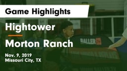 Hightower  vs Morton Ranch  Game Highlights - Nov. 9, 2019