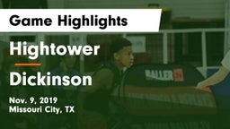 Hightower  vs Dickinson  Game Highlights - Nov. 9, 2019