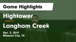 Hightower  vs Langham Creek  Game Highlights - Dec. 3, 2019
