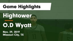 Hightower  vs O.D Wyatt Game Highlights - Nov. 29, 2019