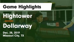 Hightower  vs Dollarway  Game Highlights - Dec. 28, 2019