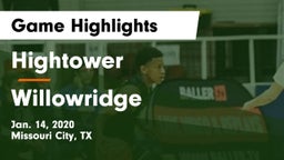 Hightower  vs Willowridge  Game Highlights - Jan. 14, 2020
