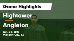 Hightower  vs Angleton  Game Highlights - Jan. 21, 2020