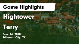 Hightower  vs Terry  Game Highlights - Jan. 24, 2020