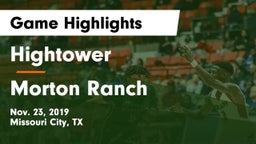 Hightower  vs Morton Ranch  Game Highlights - Nov. 23, 2019