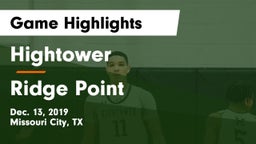 Hightower  vs Ridge Point  Game Highlights - Dec. 13, 2019
