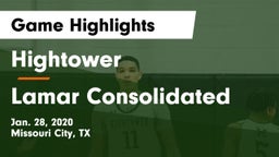 Hightower  vs Lamar Consolidated  Game Highlights - Jan. 28, 2020