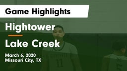 Hightower  vs Lake Creek Game Highlights - March 6, 2020