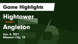 Hightower  vs Angleton  Game Highlights - Jan. 8, 2021