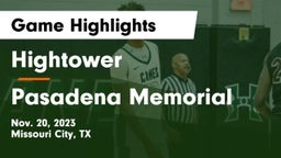 Hightower  vs Pasadena Memorial  Game Highlights - Nov. 20, 2023