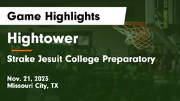 Hightower  vs Strake Jesuit College Preparatory Game Highlights - Nov. 21, 2023