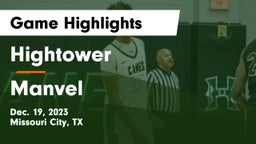 Hightower  vs Manvel  Game Highlights - Dec. 19, 2023