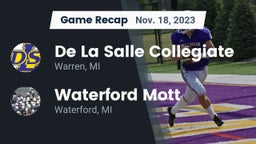 Recap: De La Salle Collegiate vs. Waterford Mott 2023