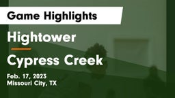 Hightower  vs Cypress Creek Game Highlights - Feb. 17, 2023