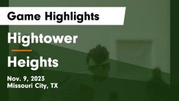 Hightower  vs Heights Game Highlights - Nov. 9, 2023