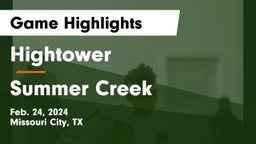 Hightower  vs Summer Creek  Game Highlights - Feb. 24, 2024