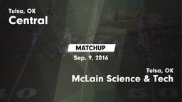 Matchup: Central  vs. McLain Science & Tech  2016