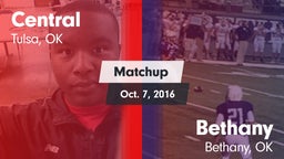 Matchup: Central  vs. Bethany  2016
