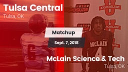Matchup: Tulsa Central High vs. McLain Science & Tech  2018