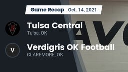 Recap: Tulsa Central  vs. Verdigris OK Football 2021